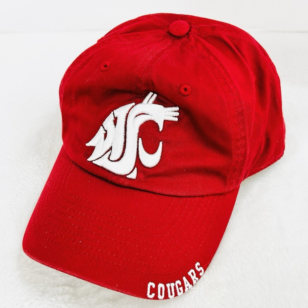 Washington State Cougars Captivating Team Logo Hat Cap Adjustable Strapback NCAA